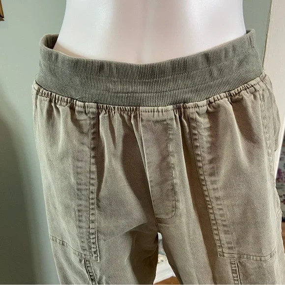 Soft Surroundings Convertible Olive Green Pants Capri Cropped XSmall XS - Picture 7 of 14